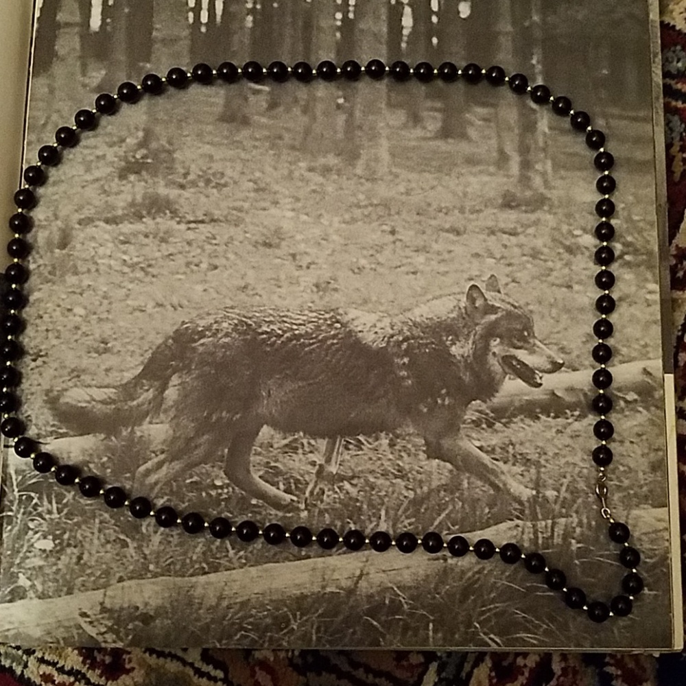 Black and gold necklace